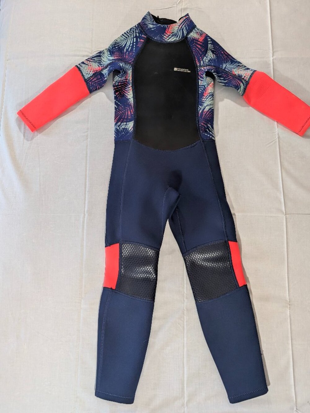 Mountain Warehouse Kids Full Length Back Zip Wetsuit Size 7-8